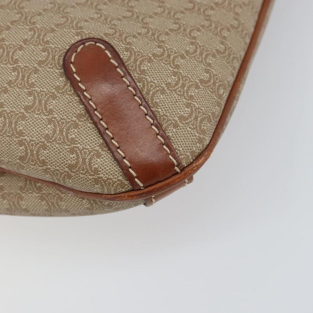 CELINE Macadam Canvas Tote Bag PVC Beige Gold Auth 156447 - Picture 15 of 16